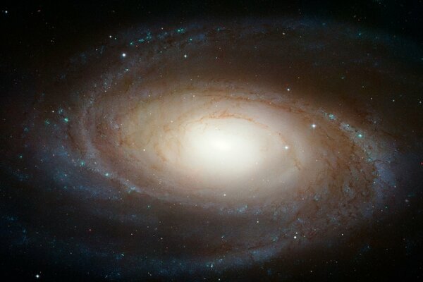 A spiral galaxy in deep space