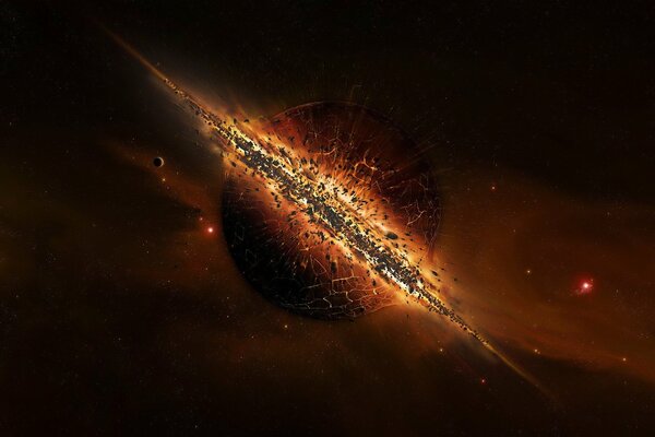 A fantastic event in the universe, the explosion of a star The Sun 