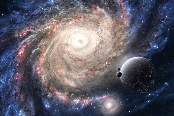 Planets on the background of a stellar galaxy