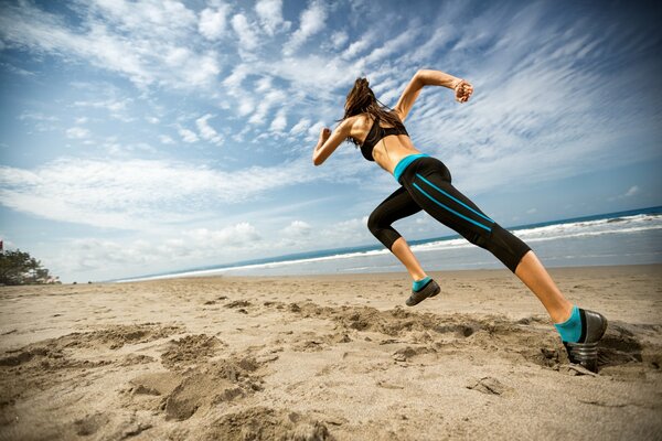 Joggen am Meer