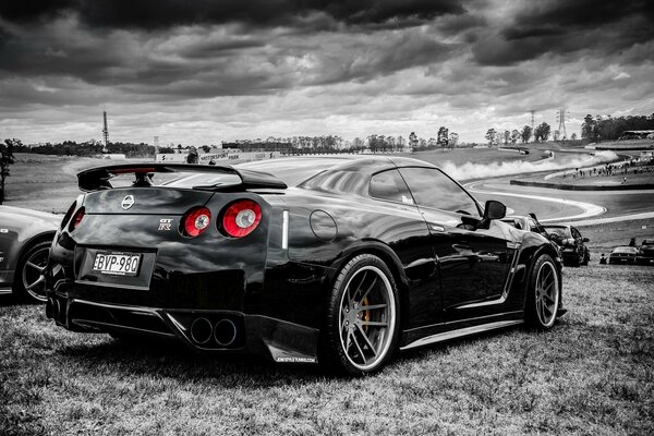 Black Nissan GTR Sports Car