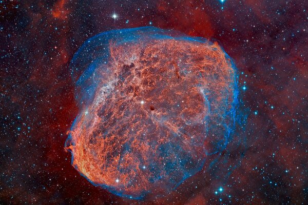 The crescent nebula is very beautiful