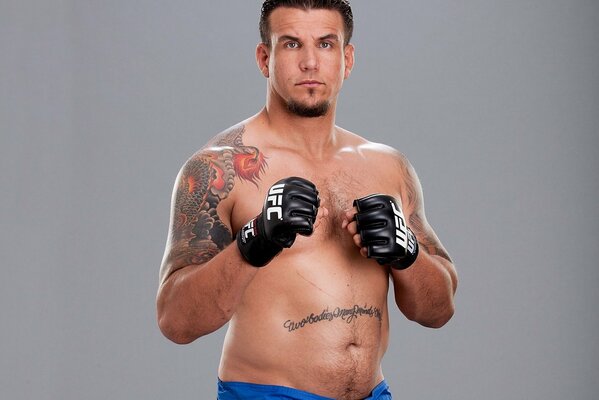 Fighter frank Mir with a tattoo