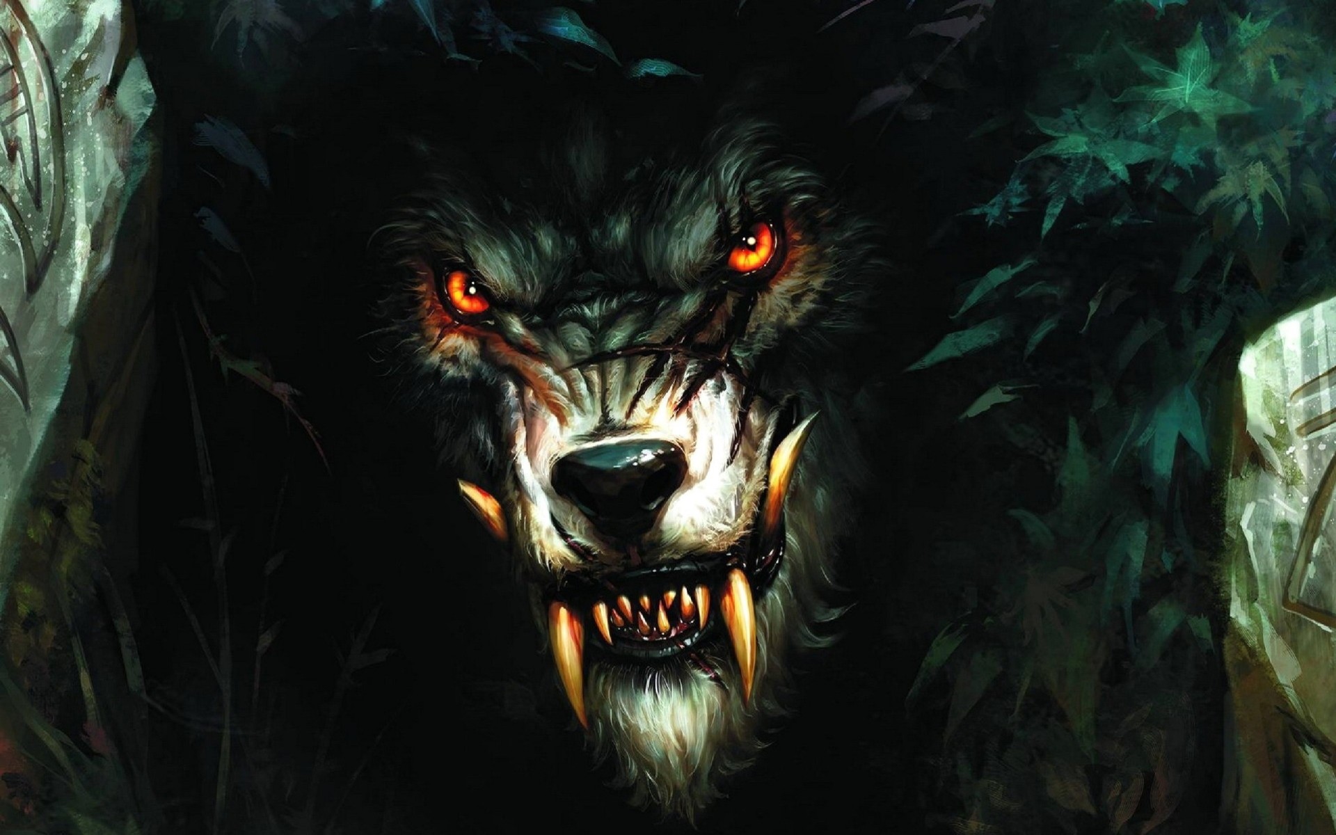 monsters wolves red eye