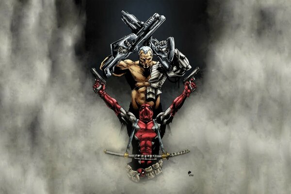 Fumetti Deadpool e il supereroe nella nebbia