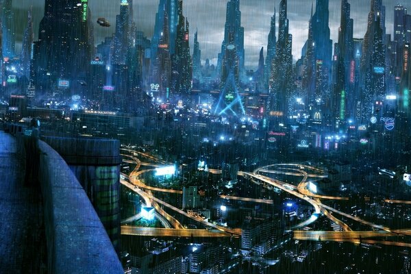 La ciudad del futuro en llamas