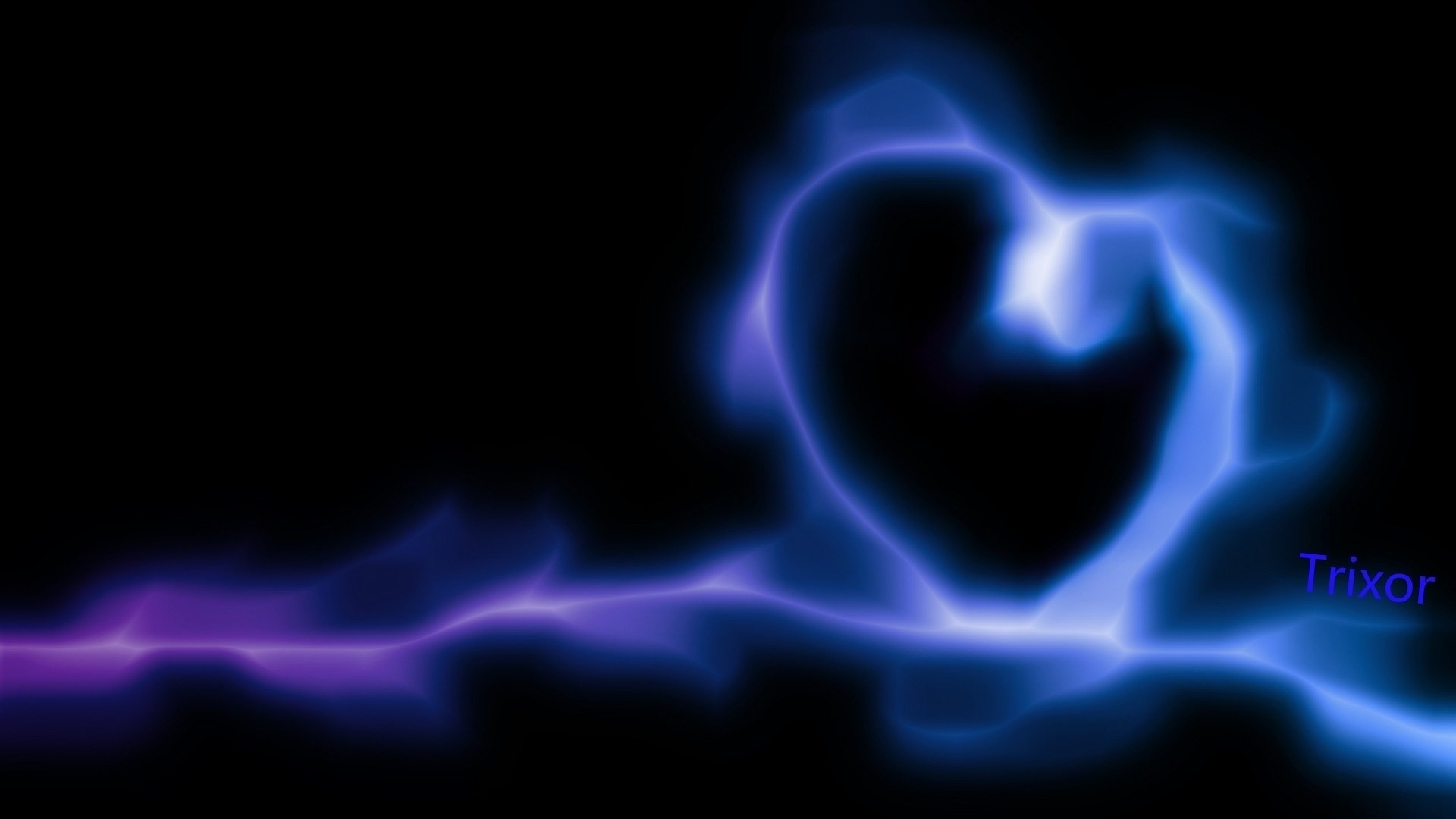 heart black background