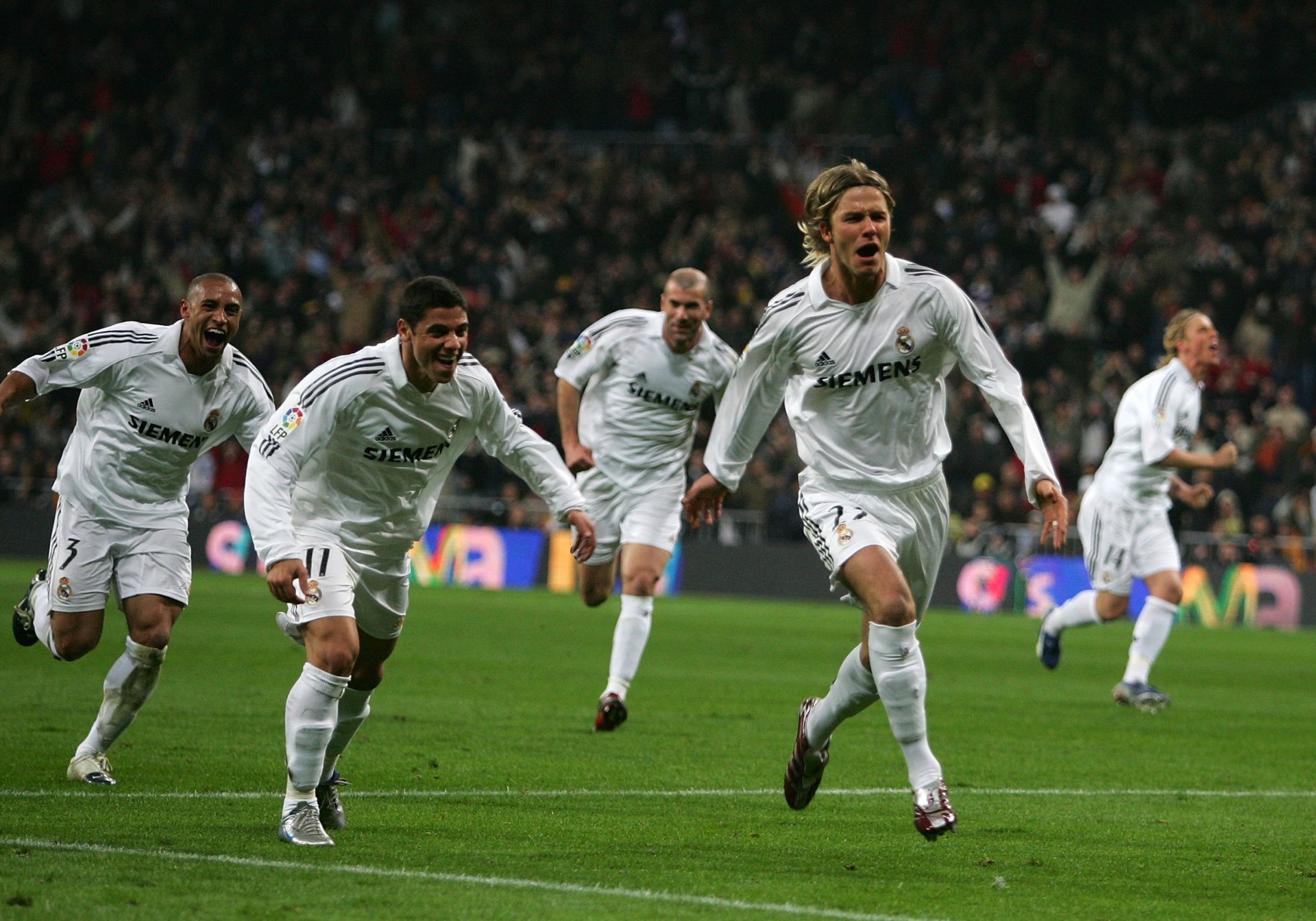 david beckham david beckham real madrid real madrid jugador estrella futbolista deporte fútbol beckham carlos zizu zidane gol leyendas