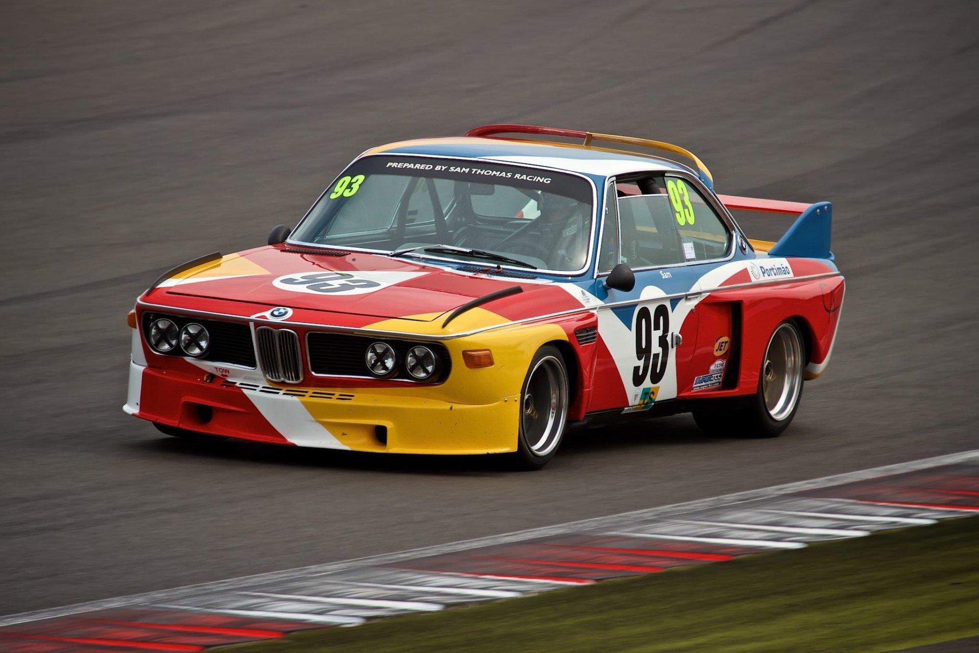 1973 bmw coche carreras