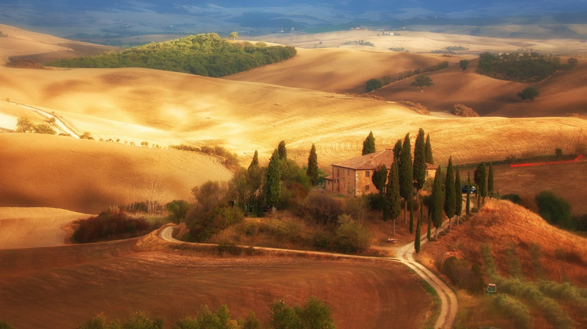 italia toscana árboles casa