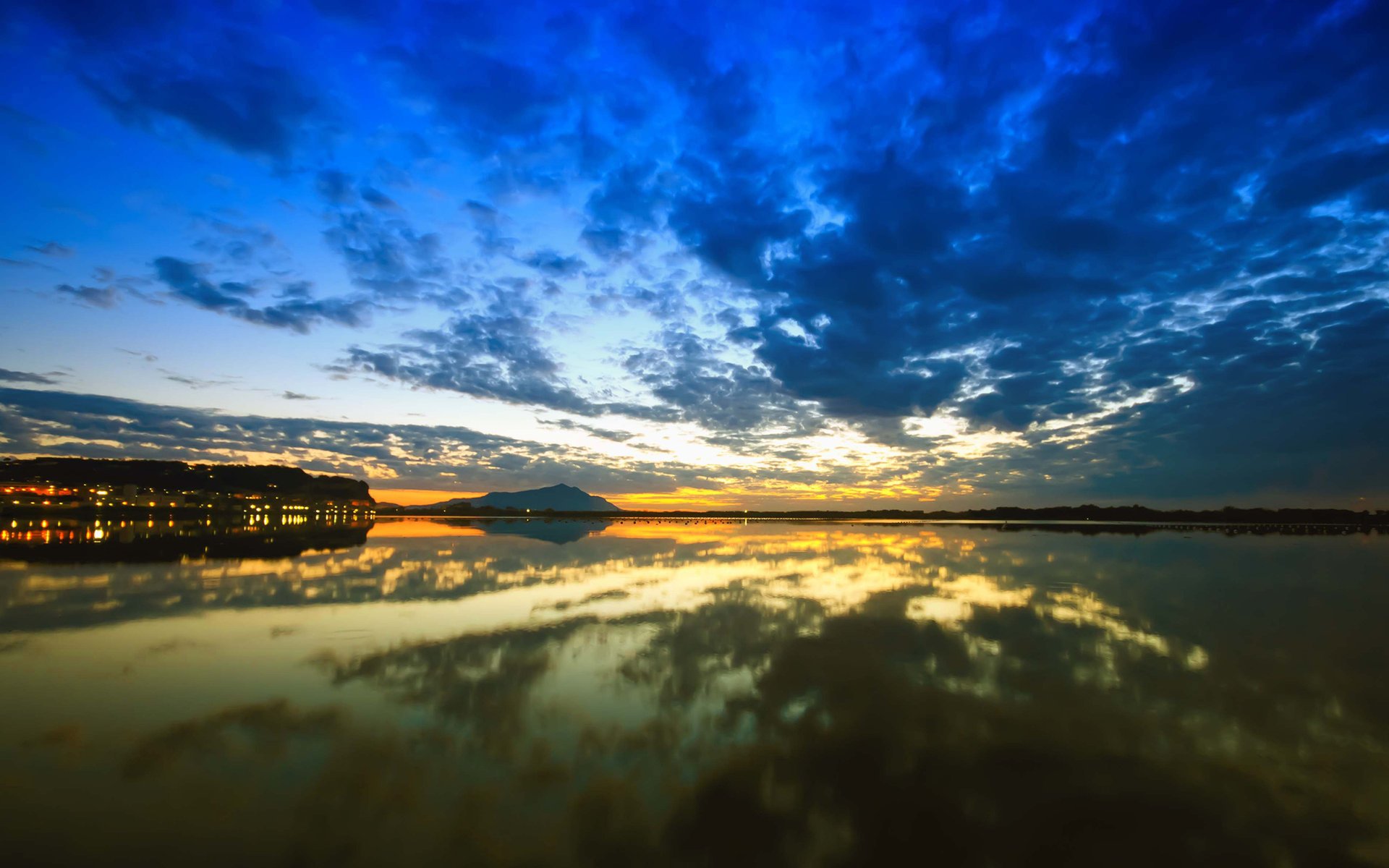 paisaje agua lago naturaleza amanecer reflexión