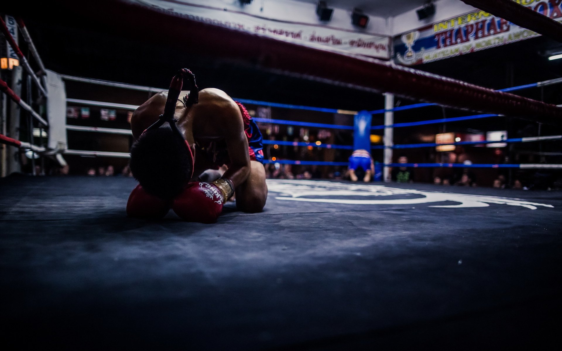 boxing ring before fighting thailand