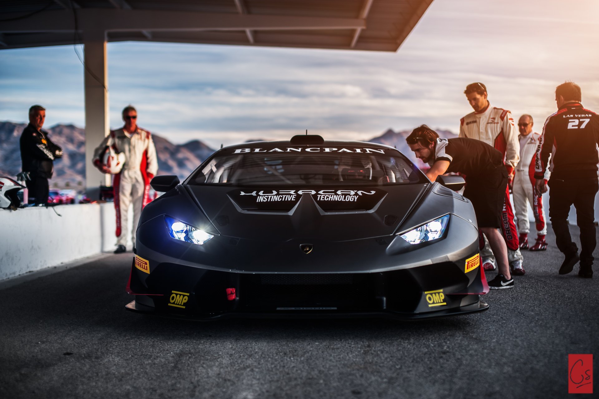 lamborghini huracan lp-620-2 super trofeo las vegas pista persone