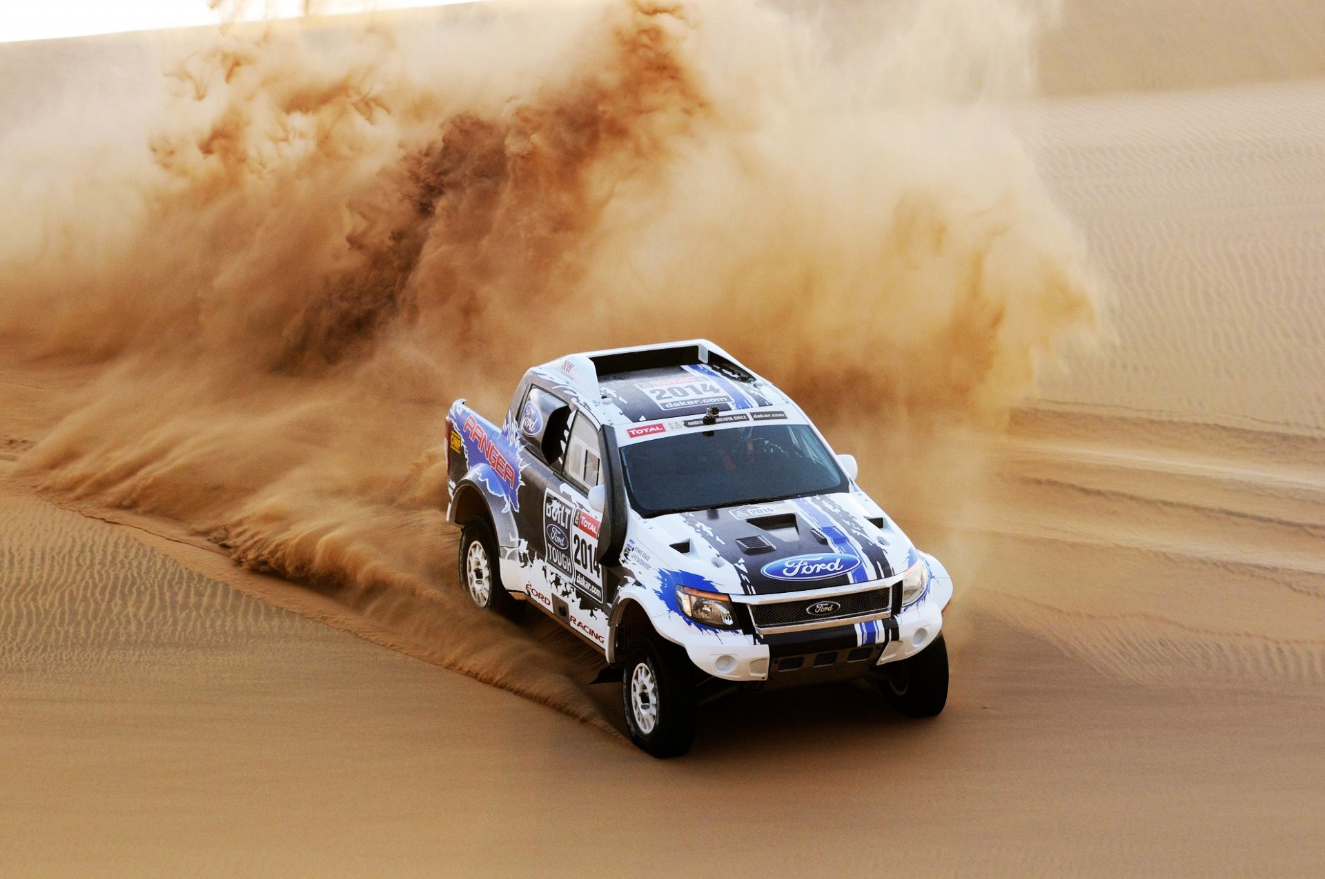 ford auto auto suv jeep dakar rally 2014 sabbia sport anteriore dune skid