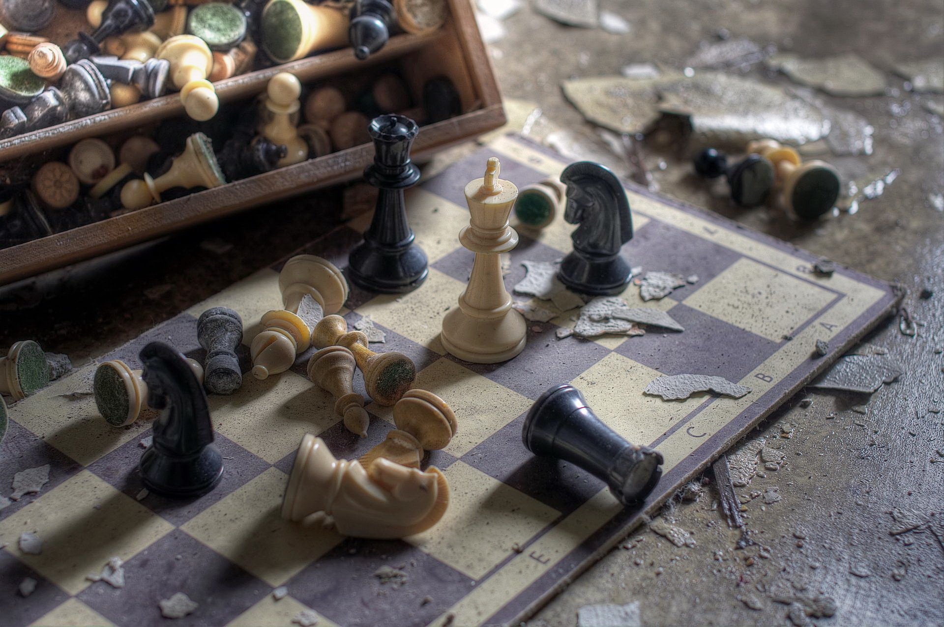 chess figures board