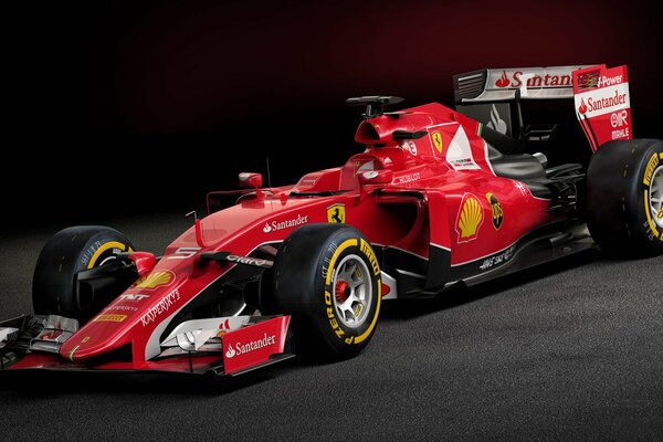 Rennfahrzeug. Ferrari. Formel 1