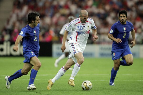 Légende de la coupe du monde de football Zidane