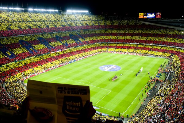 Estadio antes del partido Barcelona real Madrid