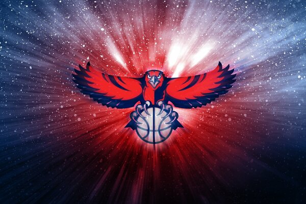 Basketball-Logo der Nba Hawk