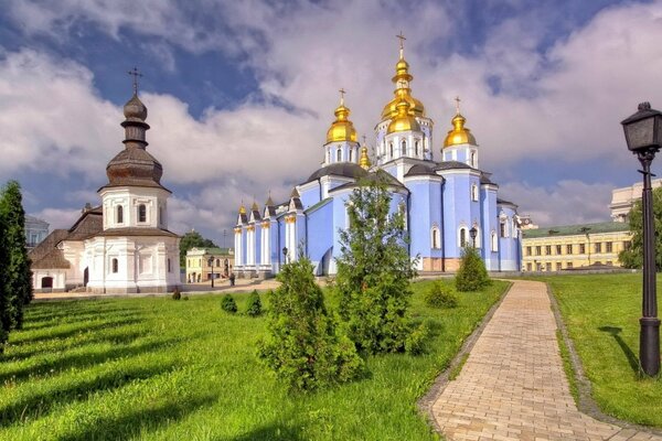 Church on the day of the Easter holiday