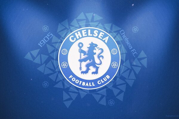 The emblem of the Chelsea football club