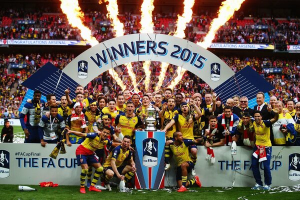 Die Gunners vom FC Arsenal haben den FA Cup 2015 sicher gewonnen