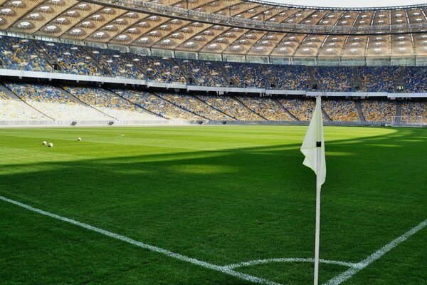 Eckfahne im großen Stadion