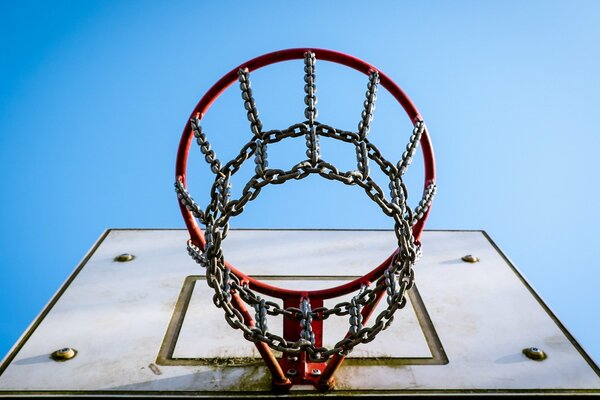 Tablero de baloncesto con anillo deportivo