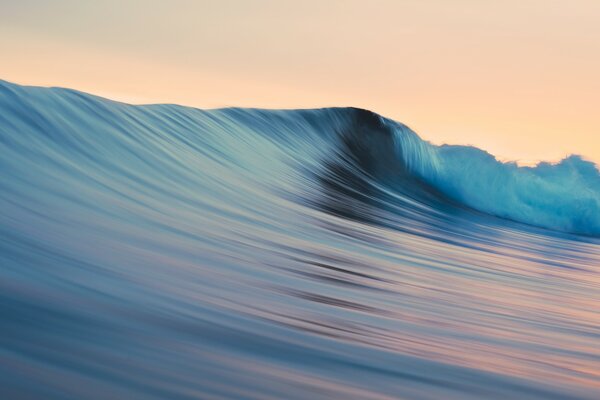 Blue wave in the evening