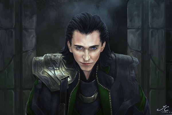 Loki supereroe in arte male