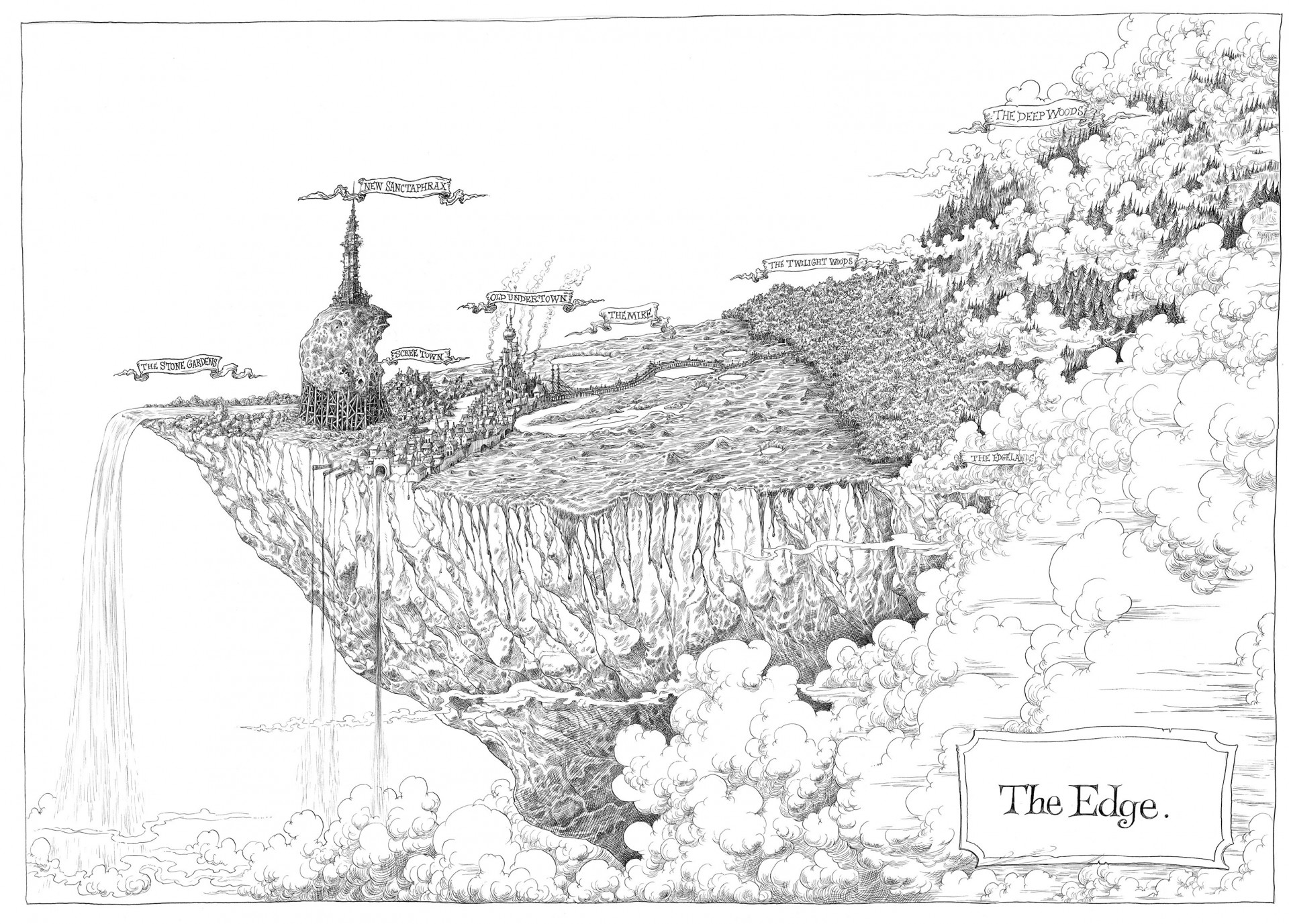 fentasi bord ville dessin