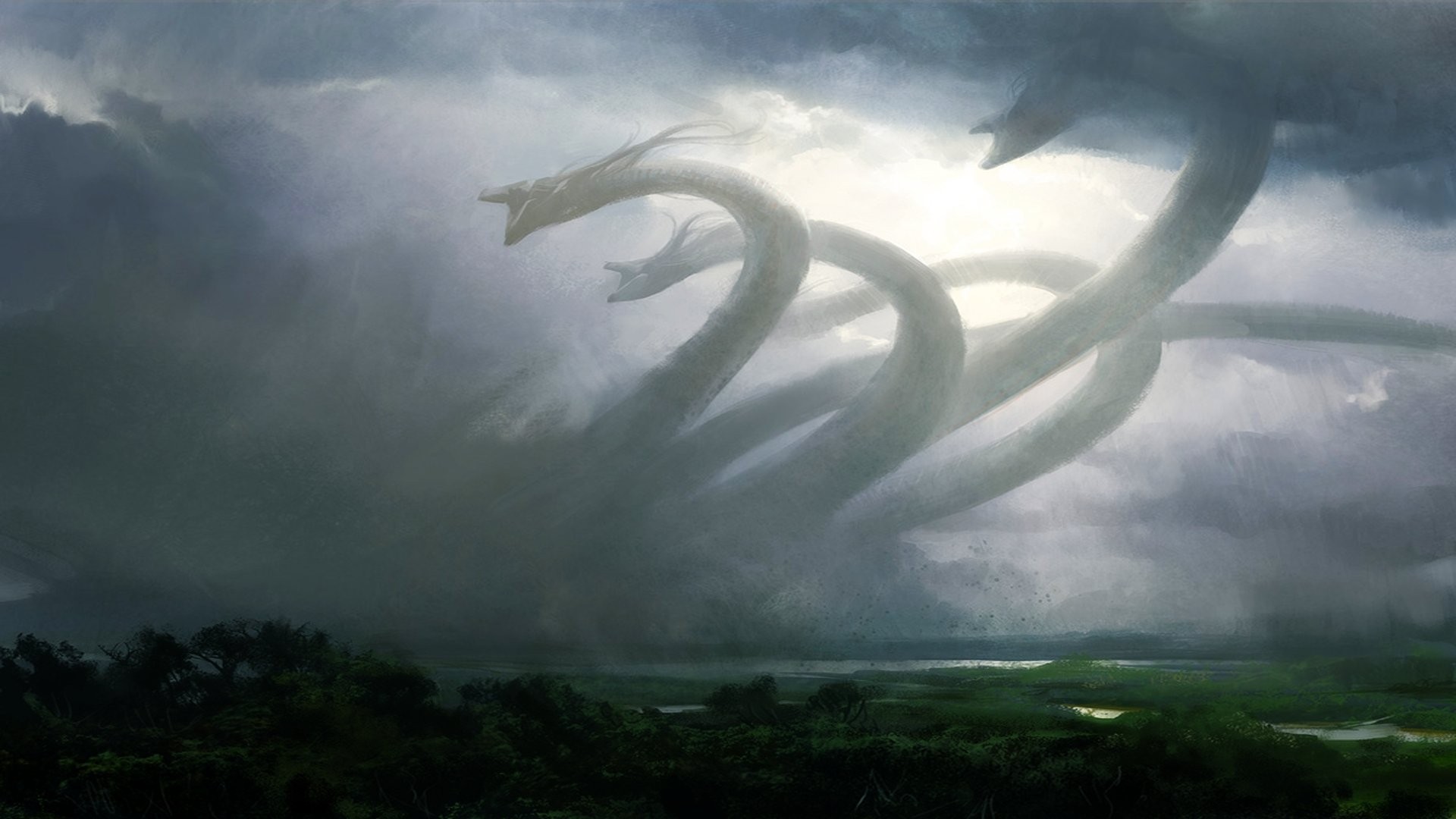 hydra wolken dunst