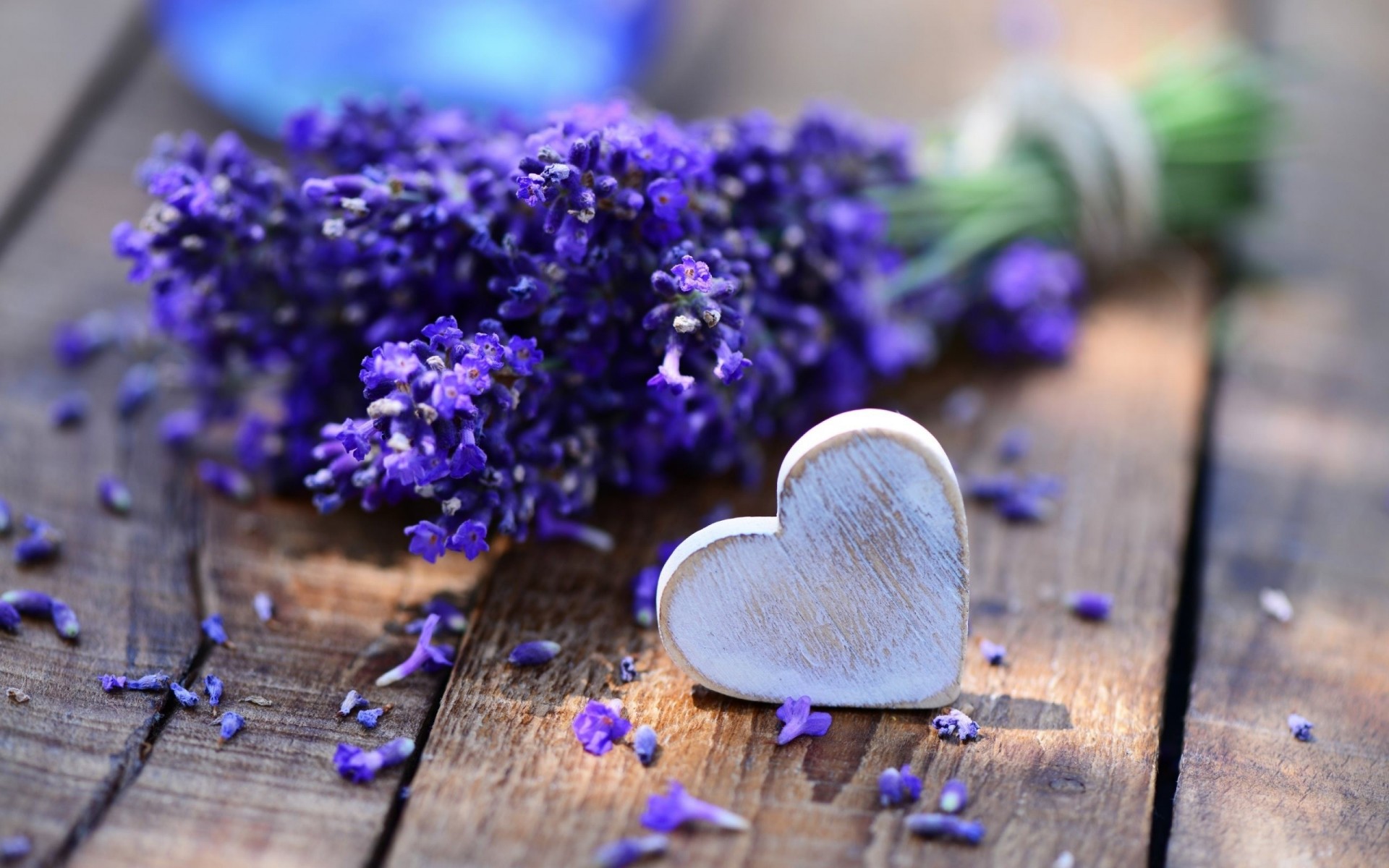 coeur bouquet lilas