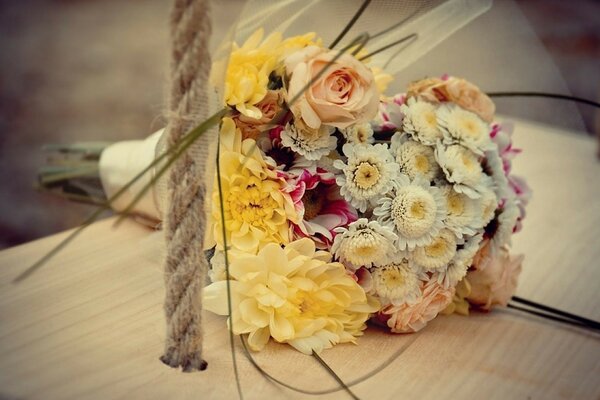 Delicate bouquet close-up