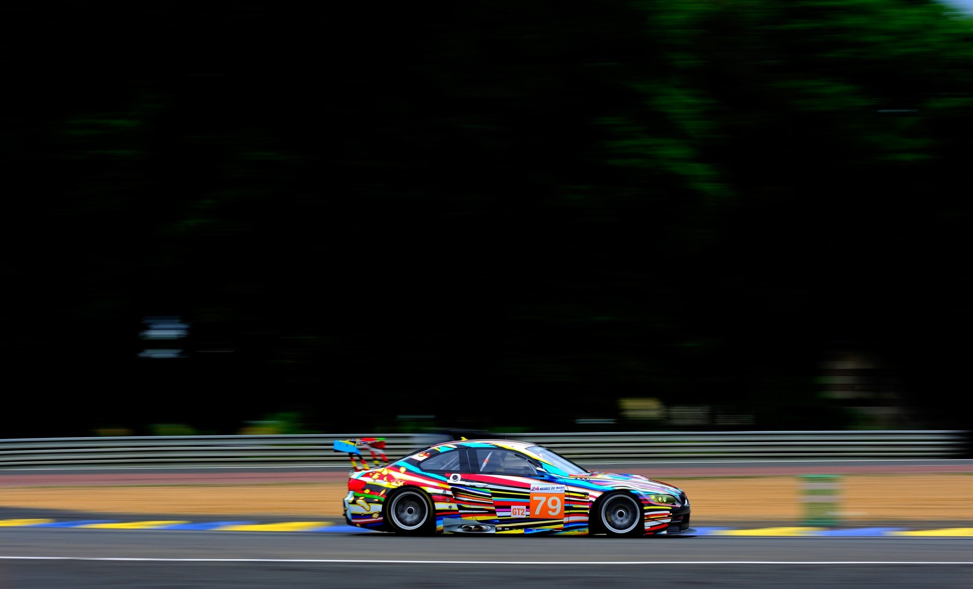 bmw m3 gt2 kunst 24h le mans linien in bewegung boomer coupé