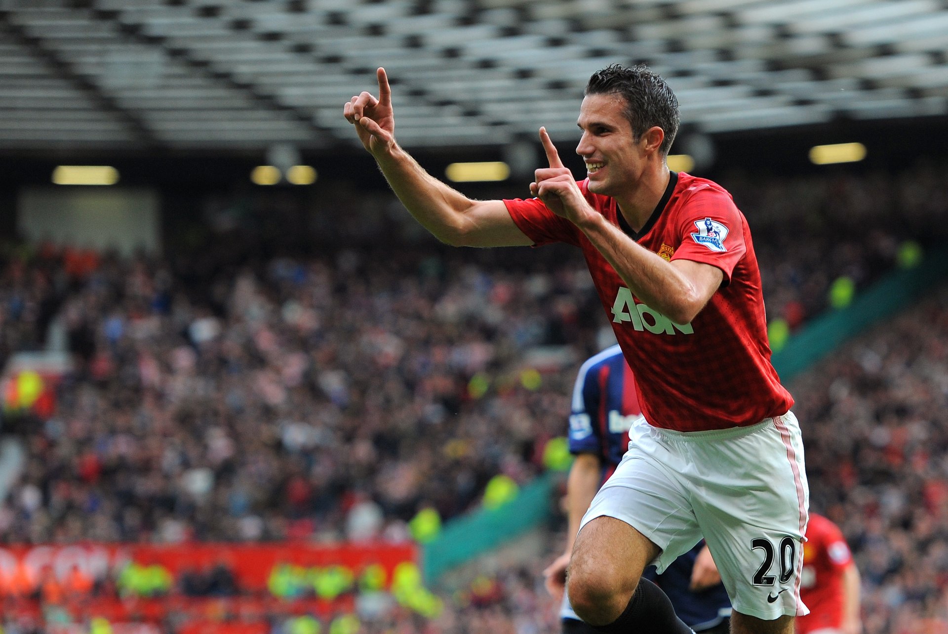 robin van persie robin percy form verein manchester united spieler fußballer tor feier fußball