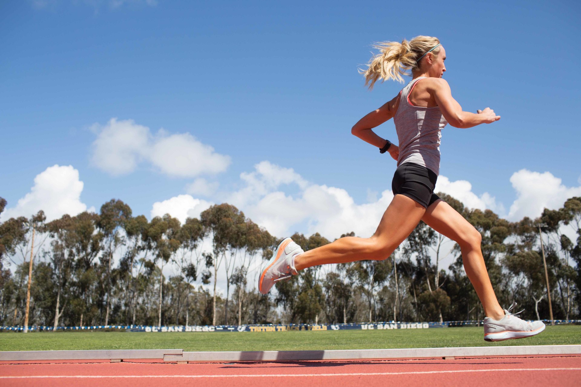 leichtathletik frau gestartet