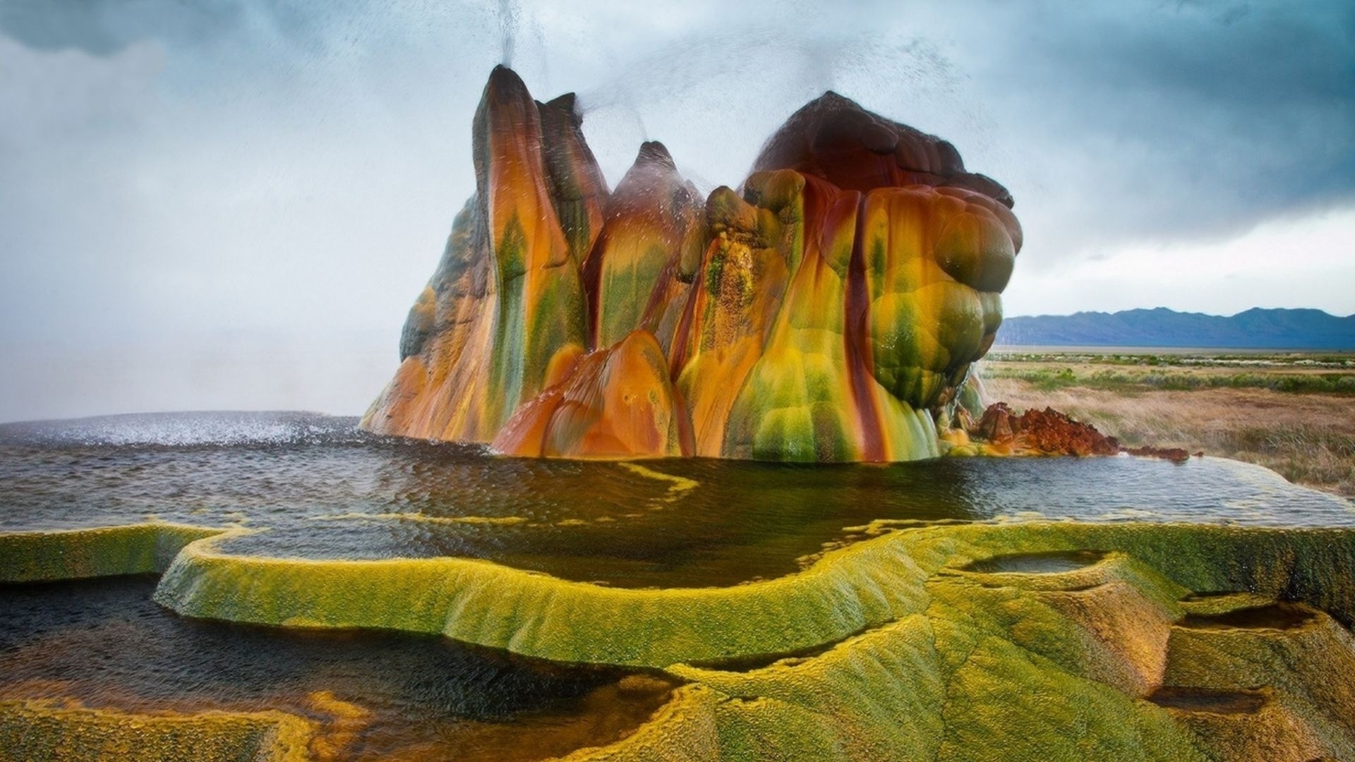 geyser acqua calore natura