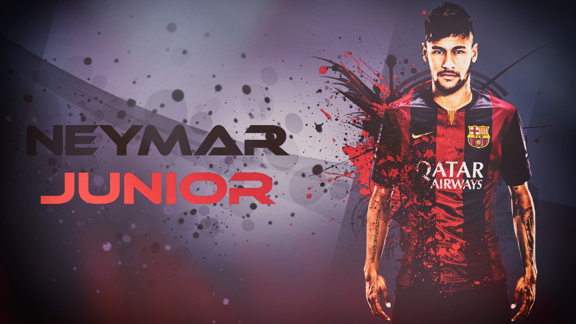 neymar junior barcelona fußball hshamsi wallpaper hshamsi.deviantart.com