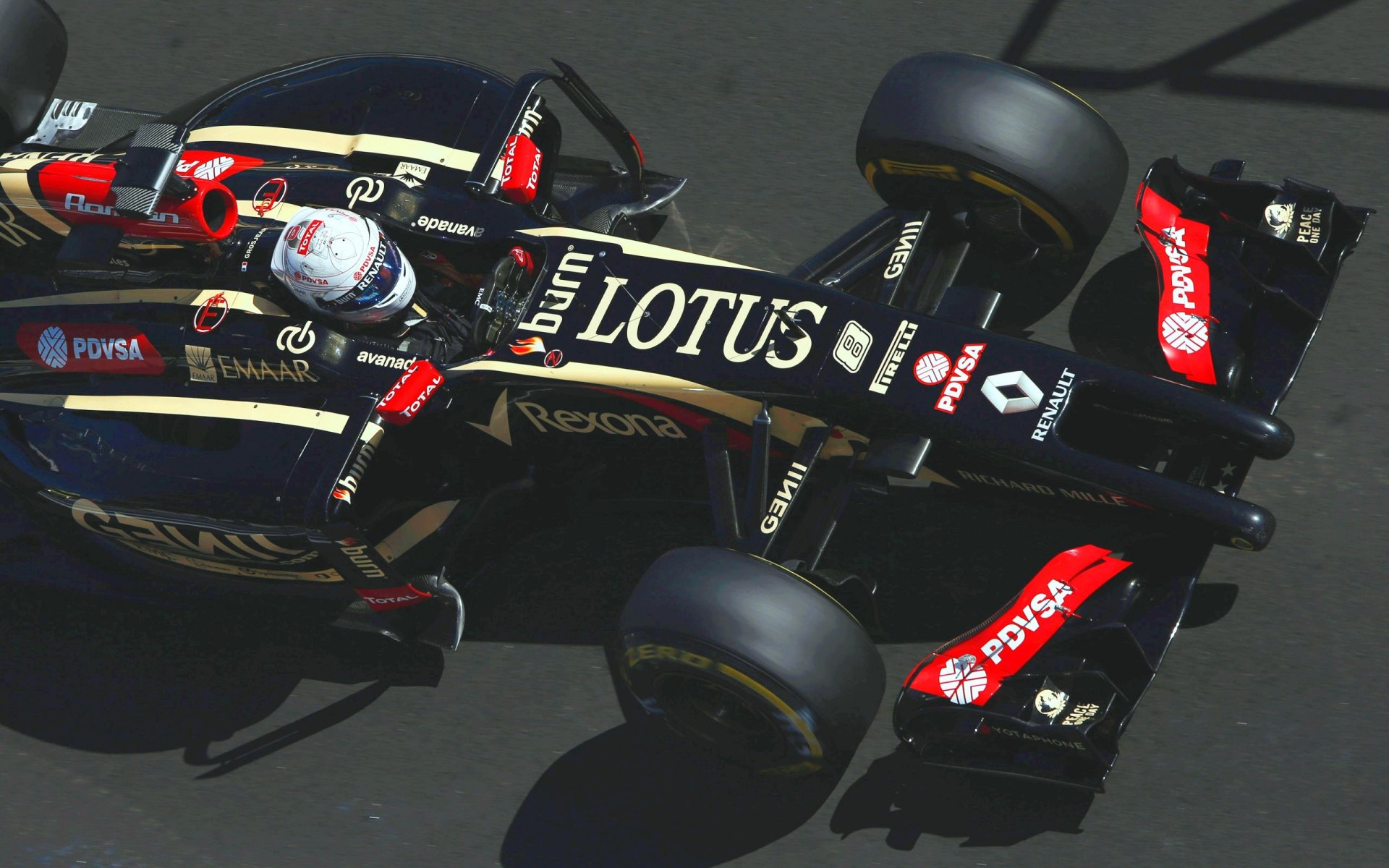 f1 lotus e22 roman grosjean fórmula