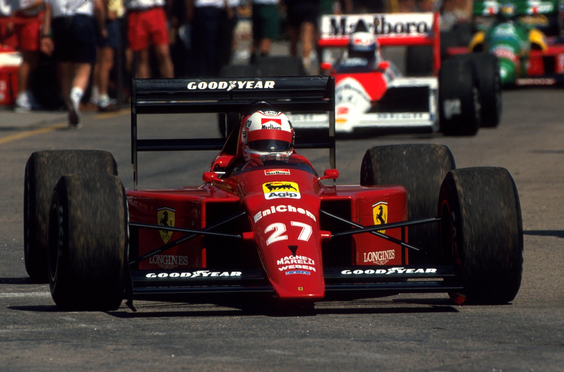 nigel mansell scuderia ferrari marlboro ferrari 640 gran premio de brasil 1989 leyenda campeón del mundo fórmula