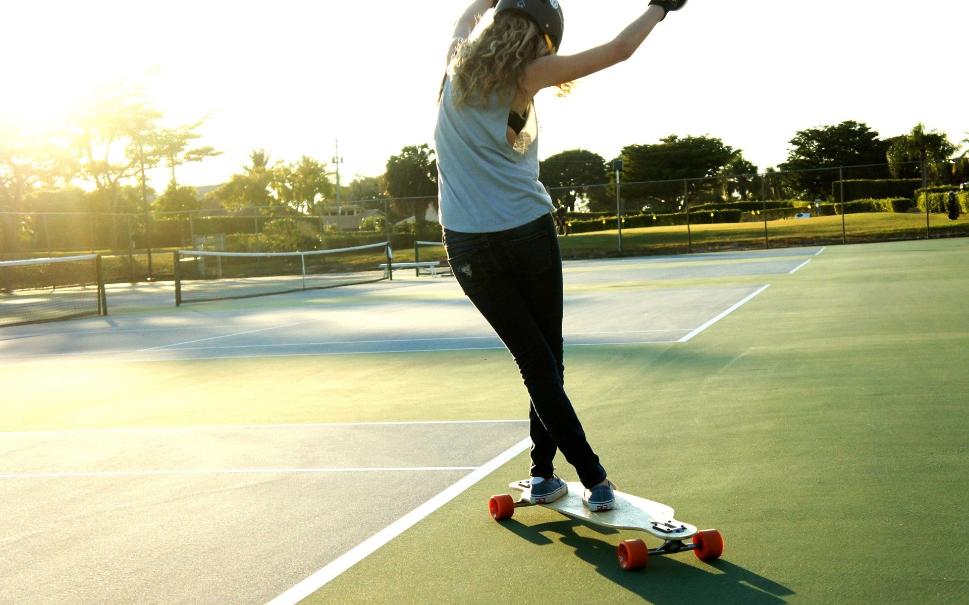 corte chica longboard deportes foto