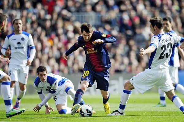 Football of the famous footballer Messi