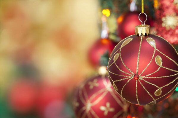 Christmas ball on the Christmas tree