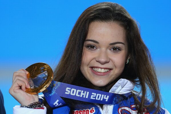 Adelina Sotnikova bei den Olympischen Spielen