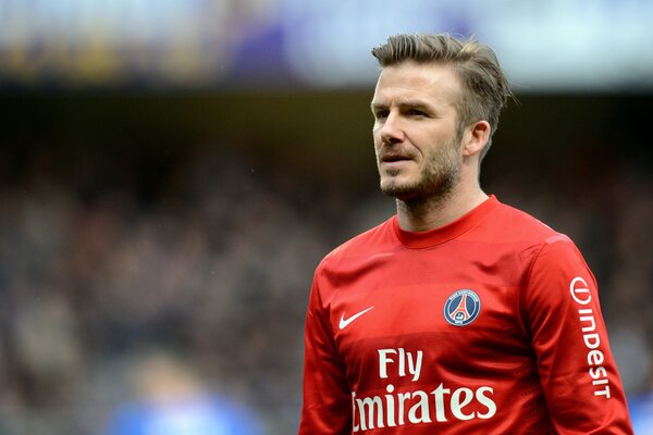 David Beckham primer plano