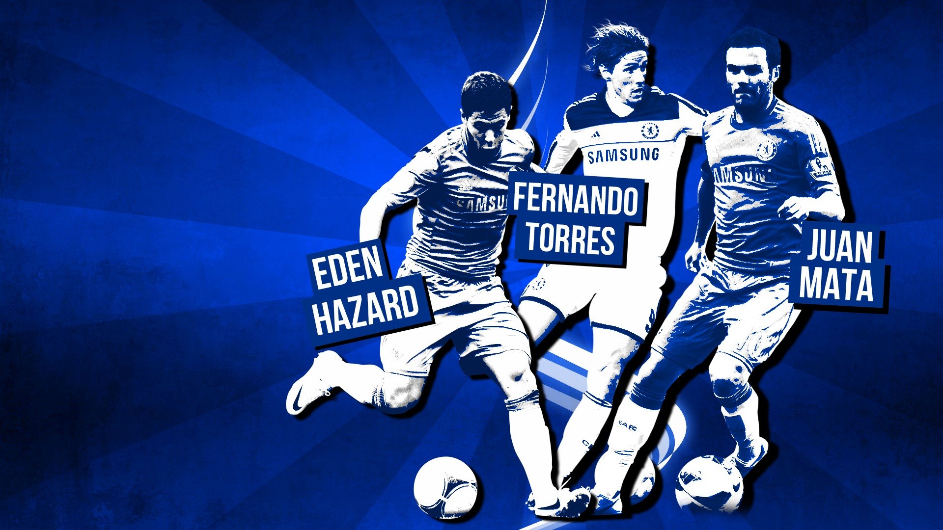 fc chelsea blues eden hazard fernando torres juan mata