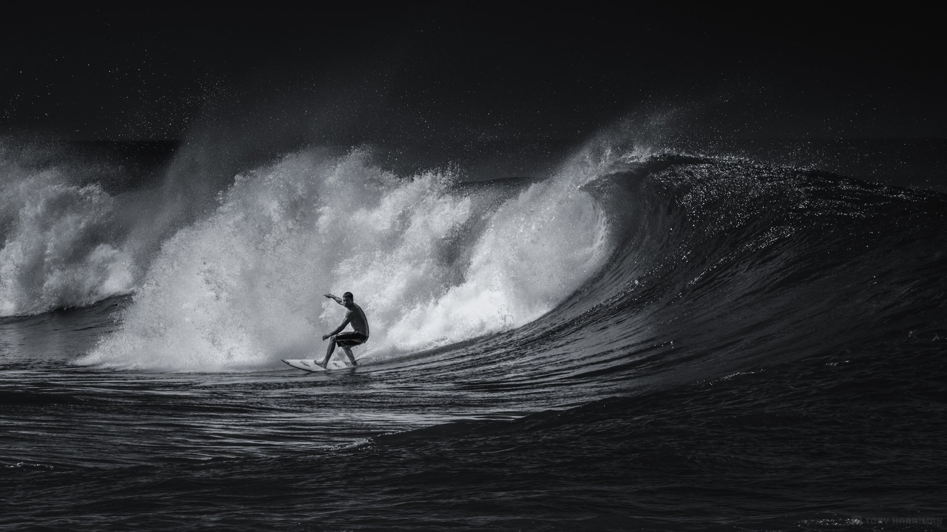 surfing sport czarno-biały