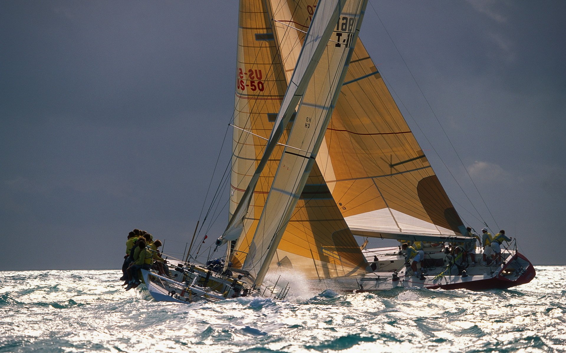 ailing yacht sea photo