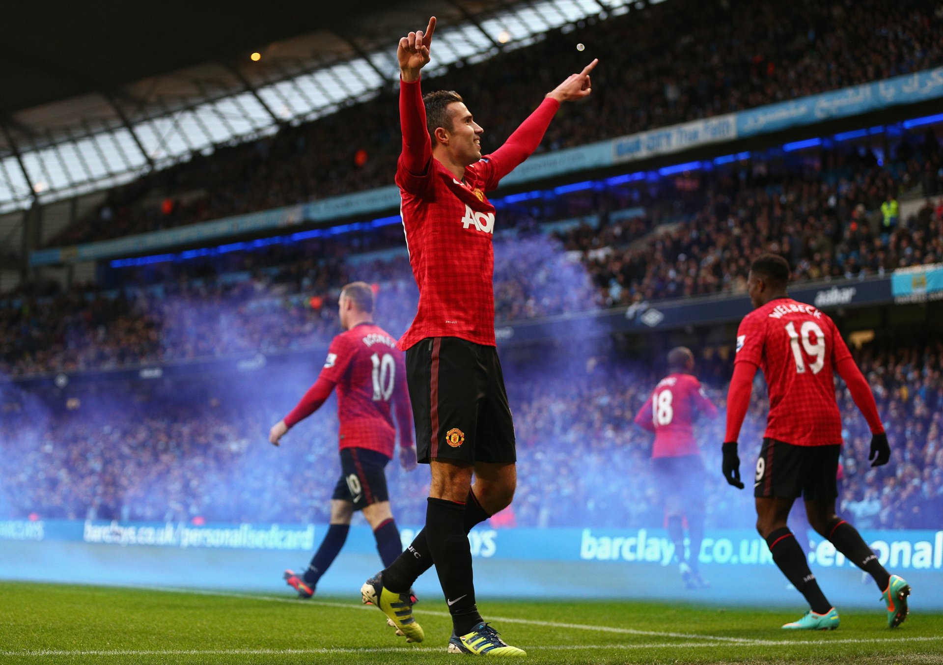 robin van persie manchester united gol sport calcio